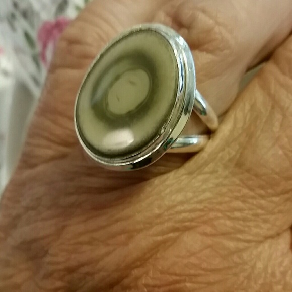 🆕️ Imperial jasper ring 925 sterling silver 9 - Picture 3 of 5